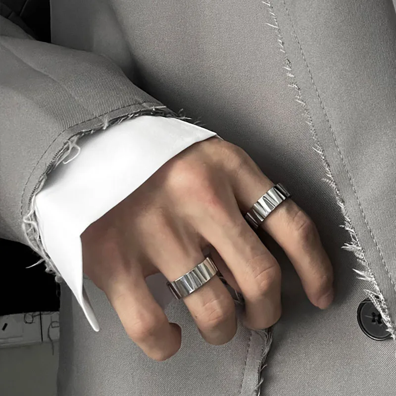 Trend 'W' Winner Men's Ring Stainless Steel Ring For Men Hip Hop Punk Rock Finger Jewelry Accessories Homme Gift Dropshipping