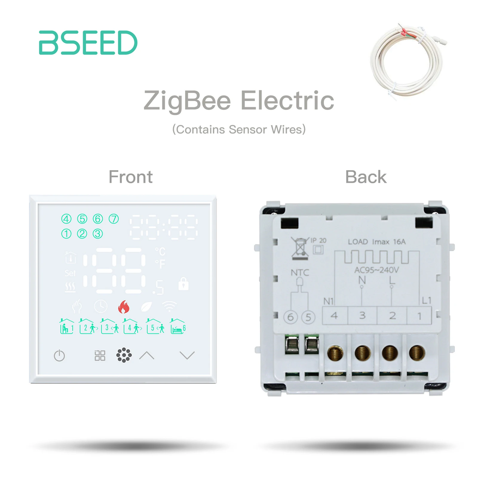 BSEED Zigbee Touch Schalter Funktion Teil Glas Panel Nur Smart Dimmer Vorhang Schalter DIY Teil Zigbee Buchse Teile Mit Neutral