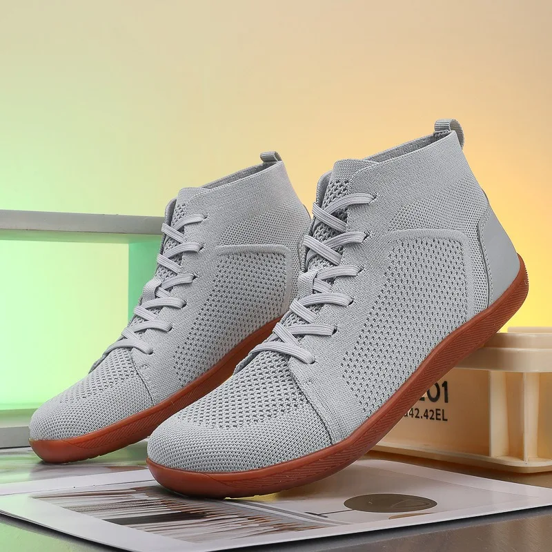 

Barefoot Shoes for Men Women New High-top Wide-foot Shoes Mesh Breathable Casual Sneakers Training Running Shoes Couple Sneakers