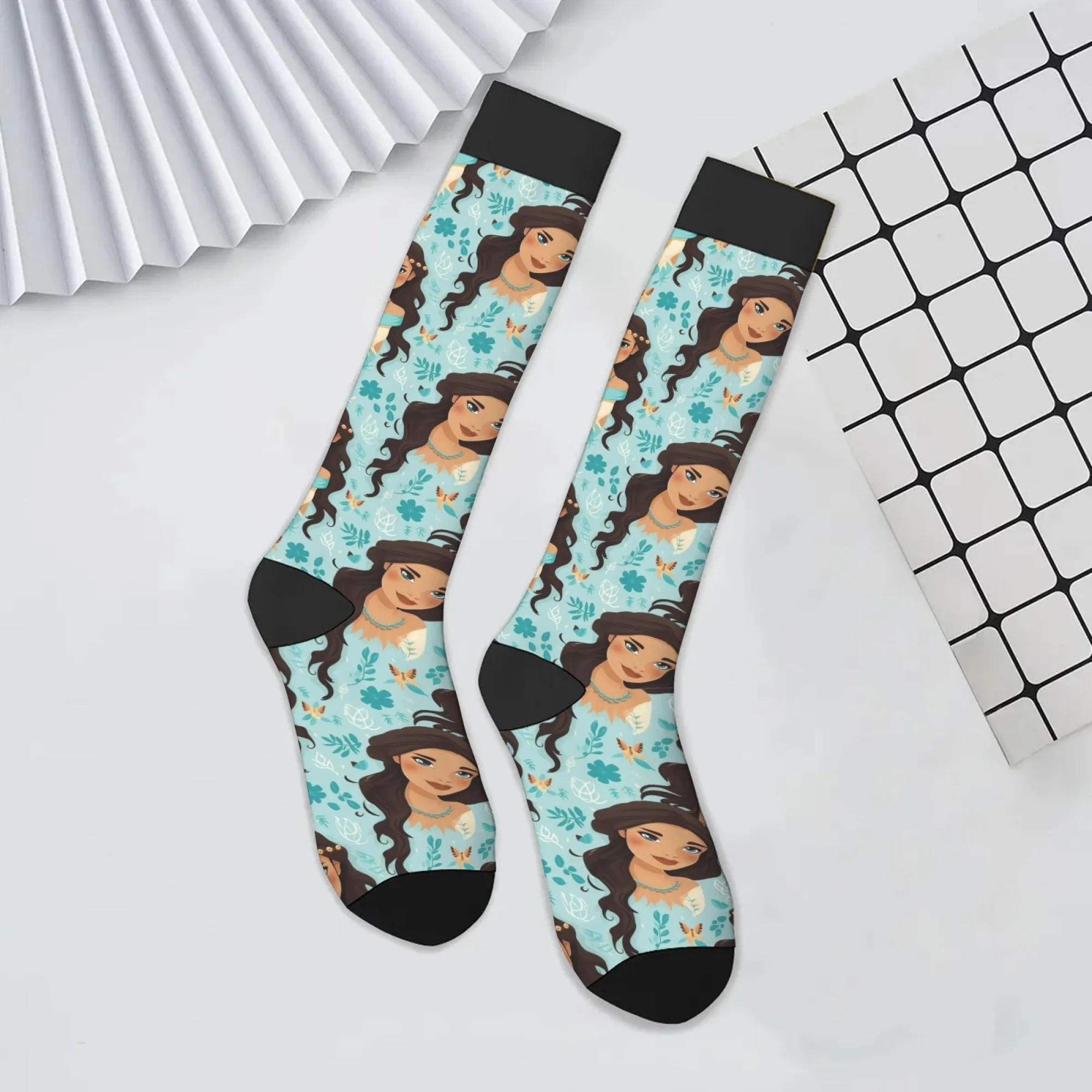 

Женские носки с принтом жасмина, удобные теплые нескользящие повседневные носки, новинка, уличные носки в стиле Харадзюку в стиле хип-хоп, забавный подарок для вечеринки