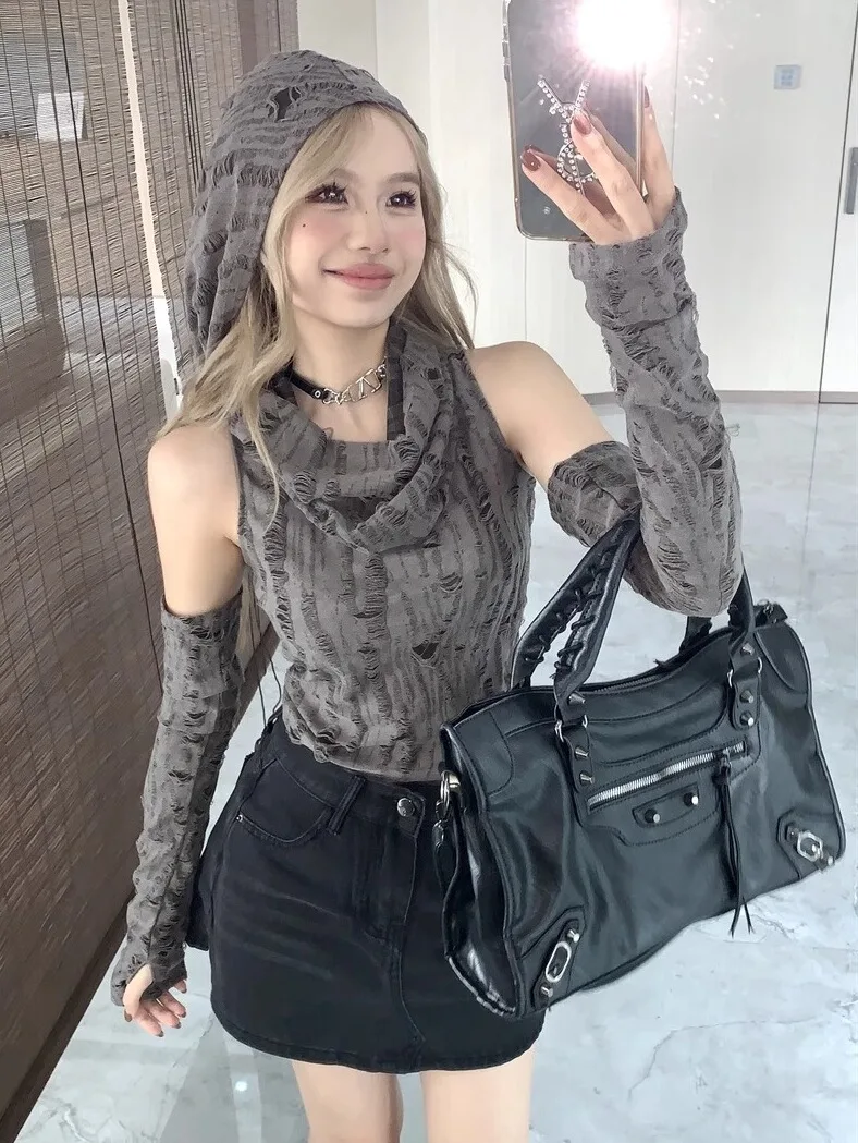 شيك ستريت سلي المرأة رقص الجاز هوديي ort طول لون نقي بعد الحفور أوائل الخريف Faion لباس غير رسمي #1