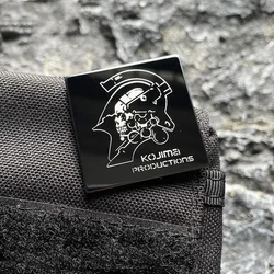 Death Stranded Metal Morale Emblem Hook&Loop Patches Hideo Kojima Studio Logo Tactical Accessories for Clothes Backpack Applique