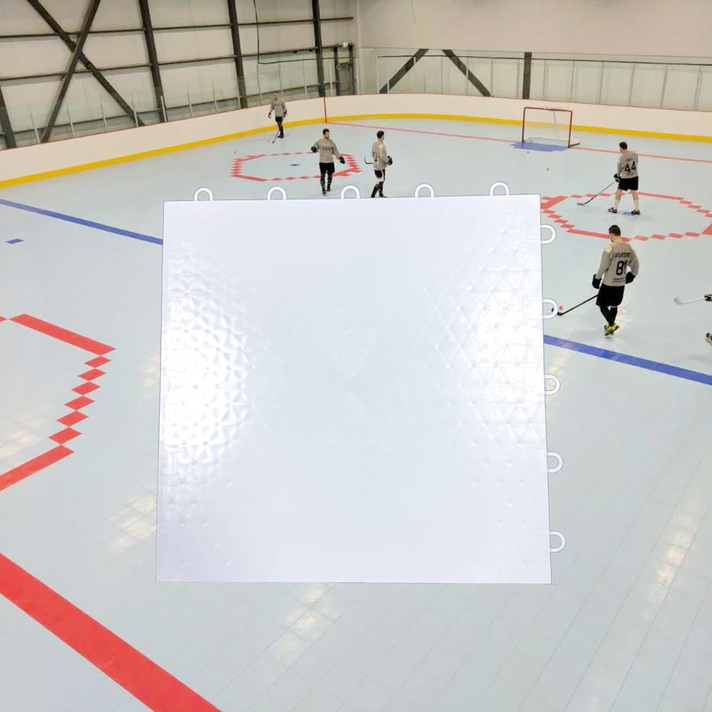 12 Pack Dryland Hockey Training Tiles Easy to Assemble Ice Hockey Slick Sports Flooring Tiles