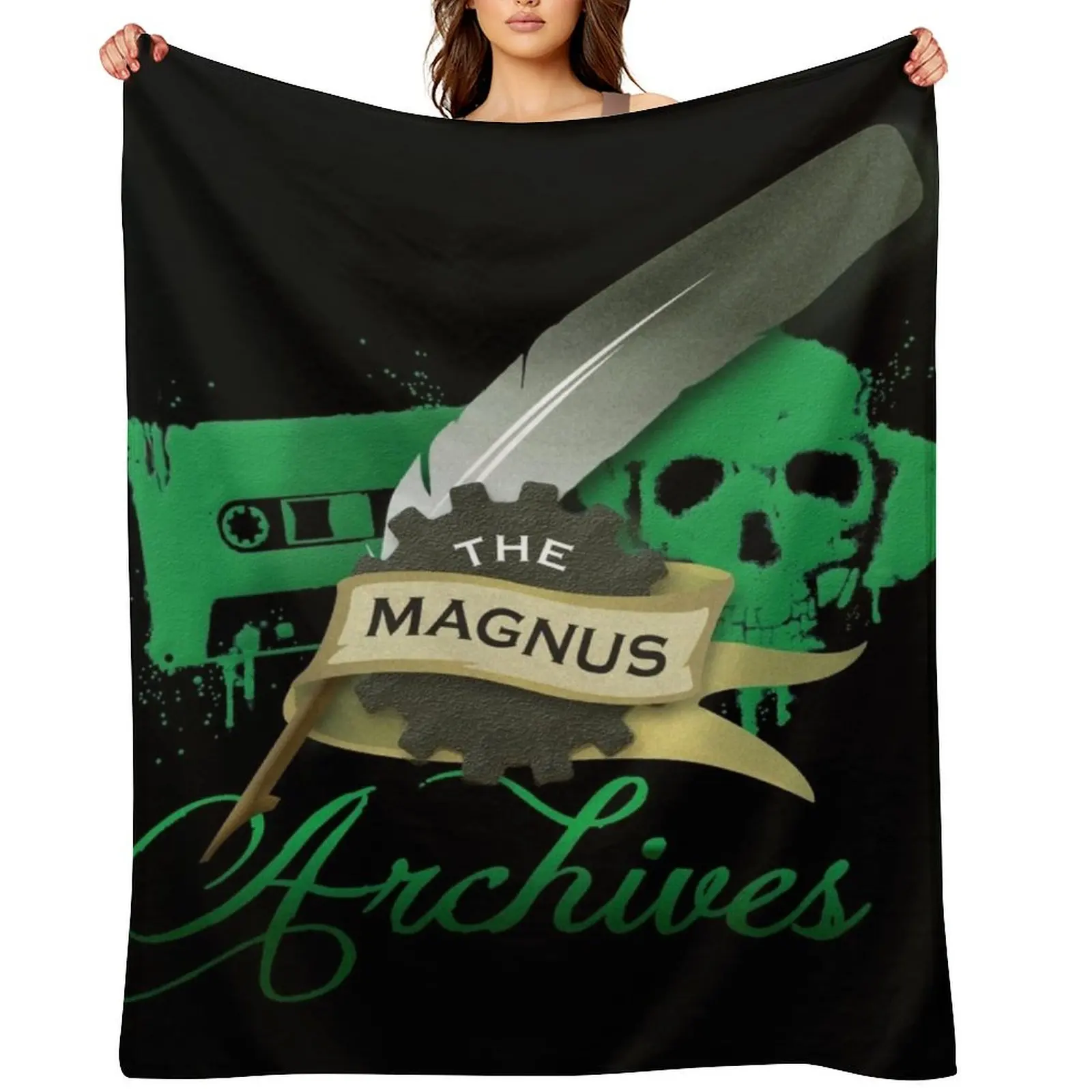 

The Magnus Archives Logo Throw Blanket Heavy Large Blankets Sofas Of Decoration Beautifuls Blankets