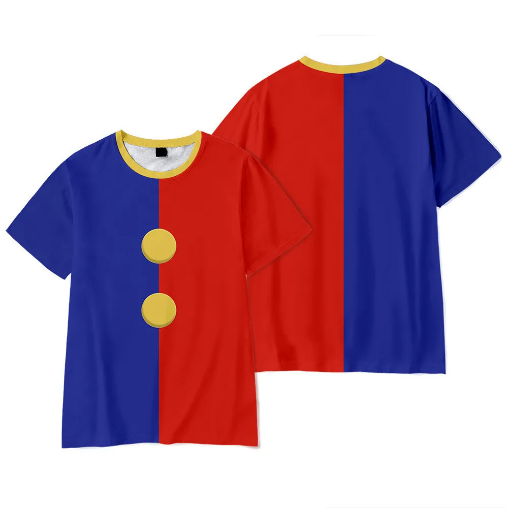 2026 The Amazing Digital Circus T-shirts Anime Amazing Digital Circus Cosplay Boy Tshirt for Men Short Sweatshirt FamilyMatching