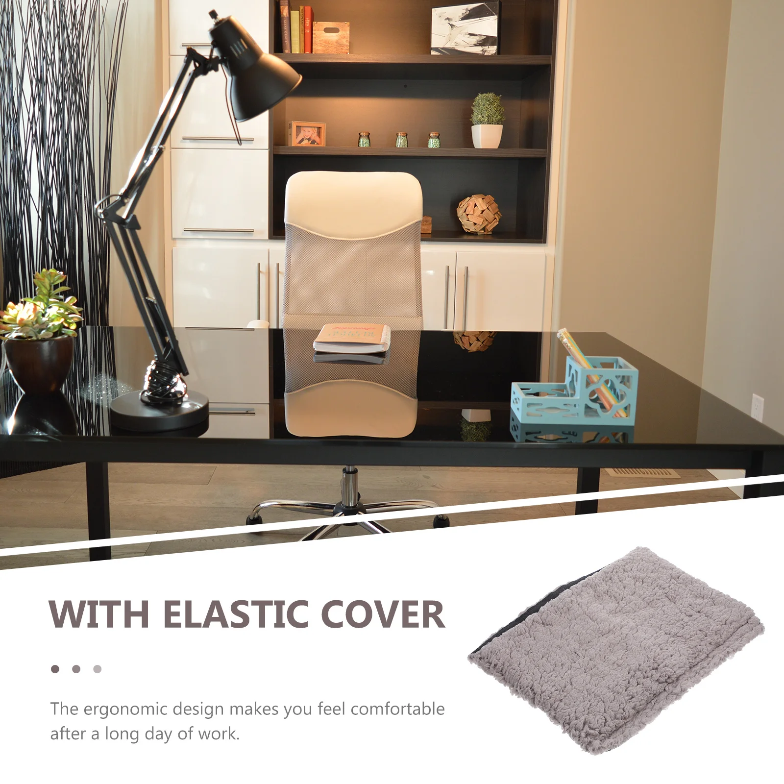 

1 Pair Sheepskin Armrest Covers For Chairs Warm Comfortable Office Gaming Chair Protector Removable Washable Soft Handle Cover