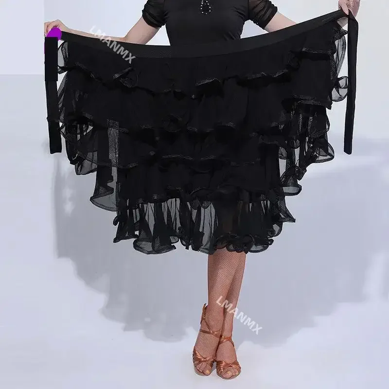 قاعة الرقص راقصة أنثى سيدة اللاتينية فستان الكبار زي النساء المنافسة ممارسة ارتداء تشا تشا/رومبا/السامبا/التانغو #4