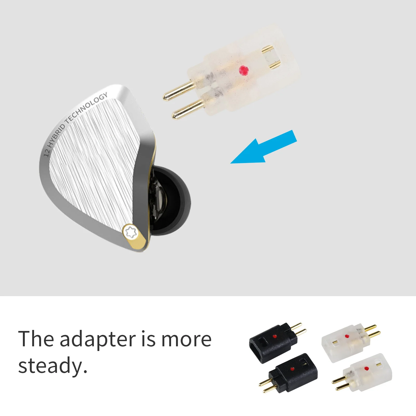 OKCSC 0.78 مللي متر 2 دبوس ذكر إلى IM أنثى سماعات محول ل SHUOER موصل/المغني/SOLOIST/EJ07/TAPE PRO سماعات موصل