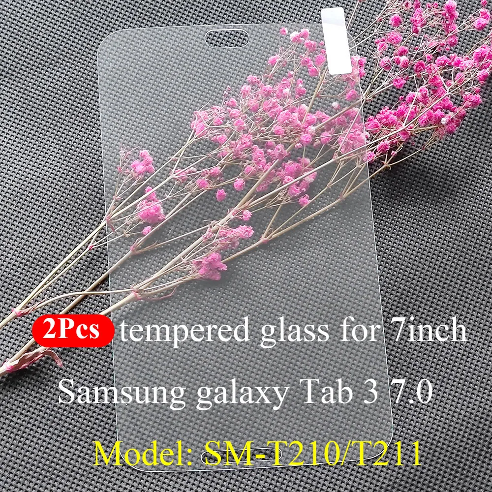 2Pcs/Pack Screen Protector for Samsung galaxy Tab 3 7.0 Model SM-T210 T211 HD Tempered Glass for Samsung Tab3 7.0 SM T210 7inch