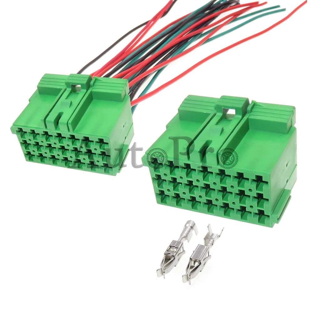 1 Set 21 Hole 967635-1 Auto Starter Plastic Housing Connector with Wires 1-967625-4 Car Wiring Terminal Socket