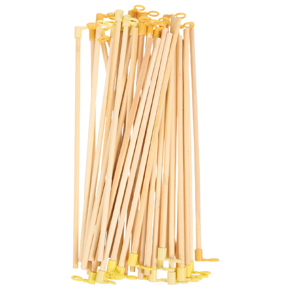 

40 Pcs Portable Lantern Pole Lanterns Stick for Children Handle Accessory Wooden Craft Handheld Sticks