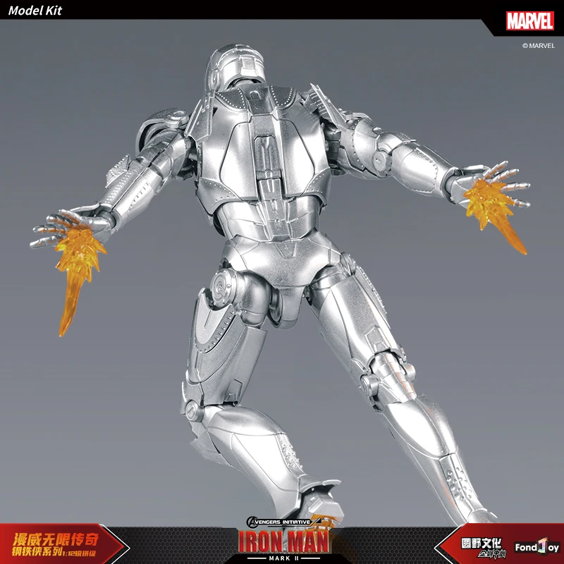 Fondjoy-Marvel Iron Man MK2 Modelo Kit, Saga Infinito, Figura de Ação Ironman MK2 Montagem, Junta ABS, Brinquedo Móvel, 1:12, Original