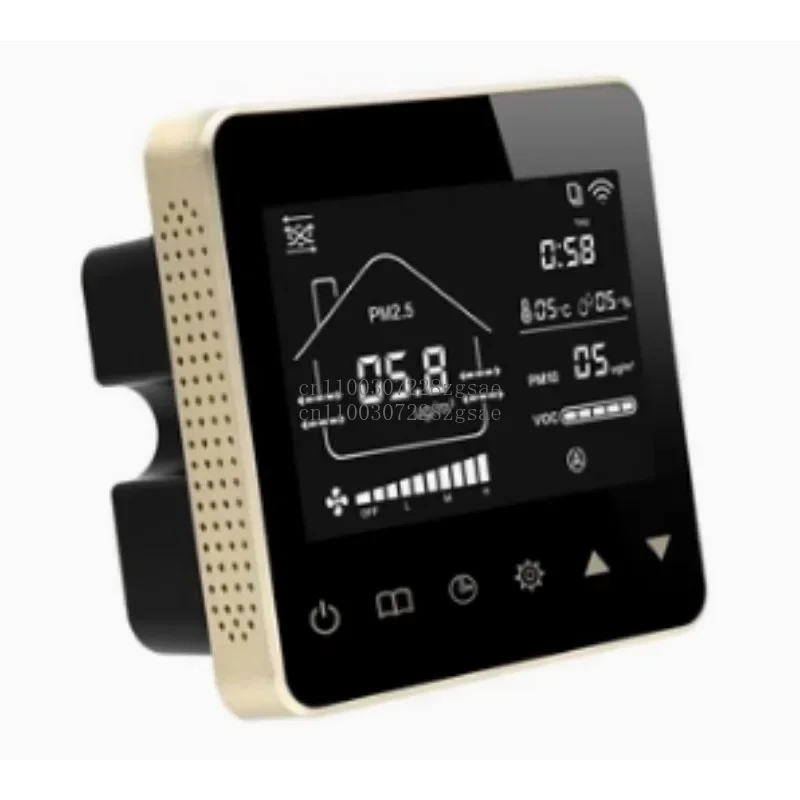 Fresh air system LCD switch WIFI control panel PM2.5 VOC concentration detection temperature display