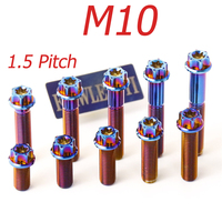 FLAWLESSTI M10x20-65 mm 1.5 Pitch Gr5 Titanium Bolt For Brembo M50 M4.34 1098 GP4 484 M40 BMW S1000RR