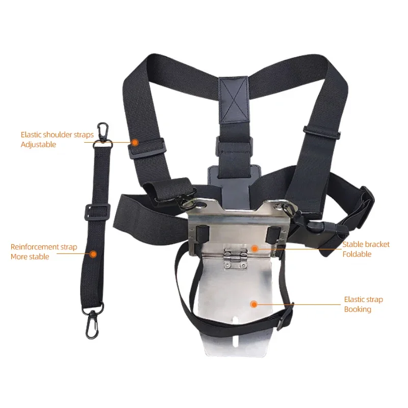 

Hot Selling Adjustable Straps Stand Portable Flexible Wearable Strap Chest Fiber Optic Fusion Splicer Fixed bracket