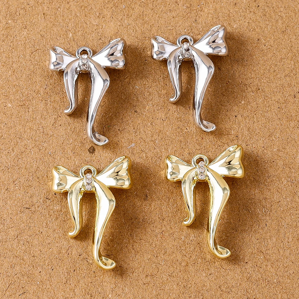 

5pcs Cute Alloy Bowknot Charms Pendants for Jewelry Making Necklace Earrings DIY Bracelet Accessories Supplies