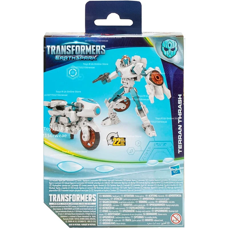 재고 있음 Hasbro Transformers Earth Spark Terran Thrash 디럭스 클래스 애니메이션 오리지널 액션 피규어 모델 키트 장난감 선물 컬렉션