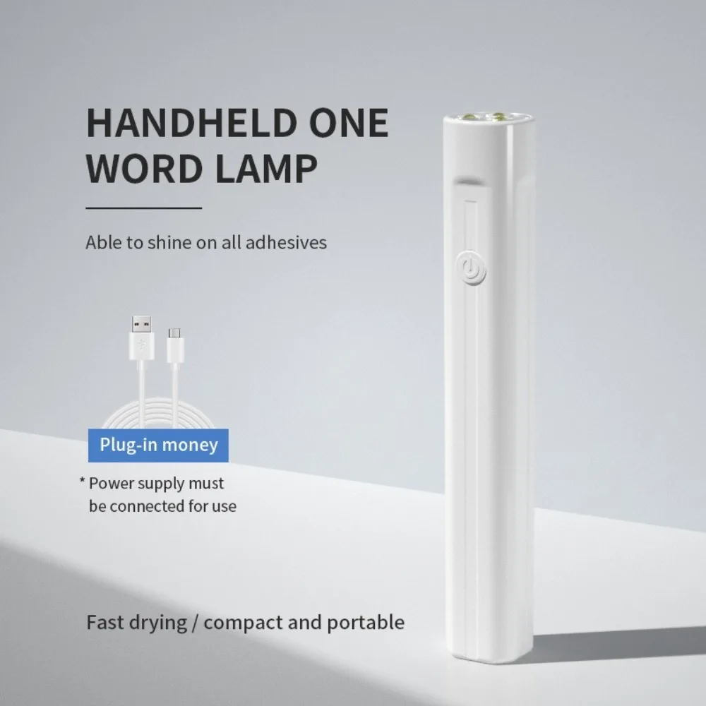 Novo secador de unhas portátil usb recarregável caneta-estilo luz uv portátil mini manicure gel polonês lâmpada de secagem para arte do prego