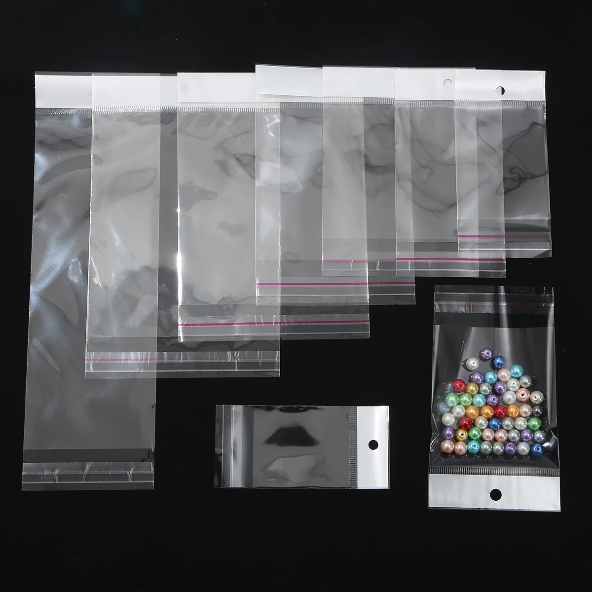 OPP self sealing transparent plastic bag, cellophane, self-adhesive packaging, jewelry, candy, cookies, gift packaging bag