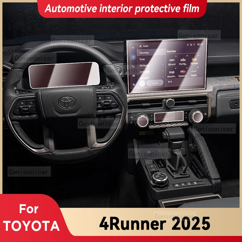 For TOYOTA 4Runner 2025 Car Interior Center Console Screen Protective Film Anti-scratch Repair Sticker Accessories
