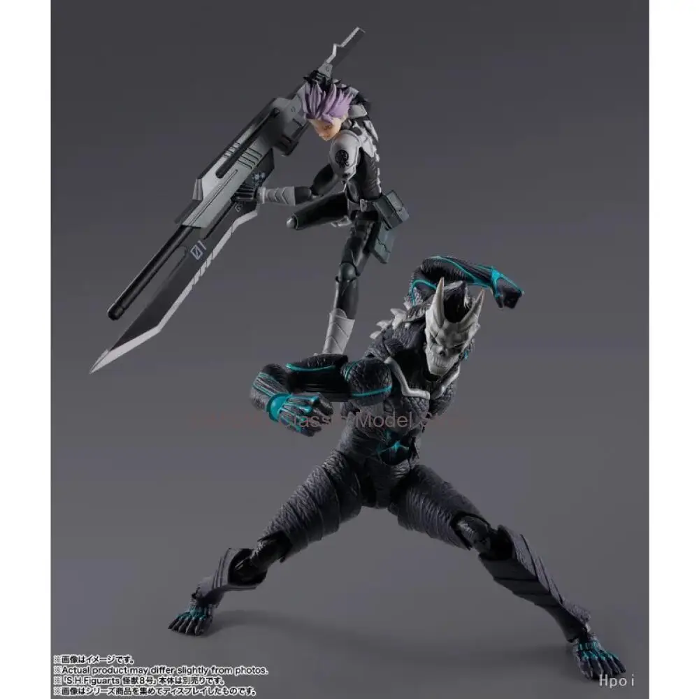 

SHF Narumi Gen 145mm Movable Action Figure Kaiju No.8 PVC ABS Collectible Toy Bandai Spirits With Replaceable Hair & Face Parts