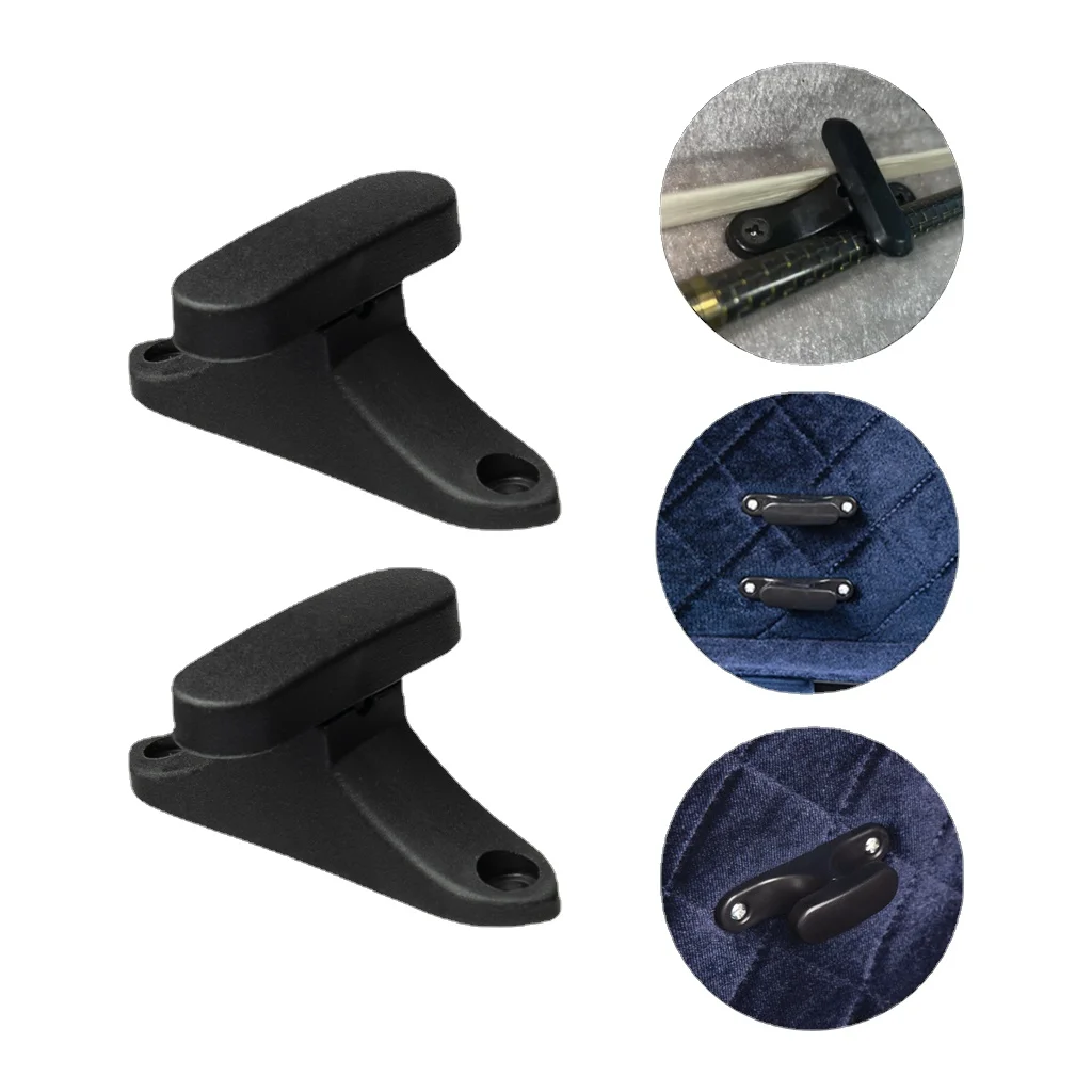 2PCS Rotatable Violin Case Bow Holder Bowed Fittings ABS Violin Viola Case Fiddle Bow Holders For Carbon Fiber Case