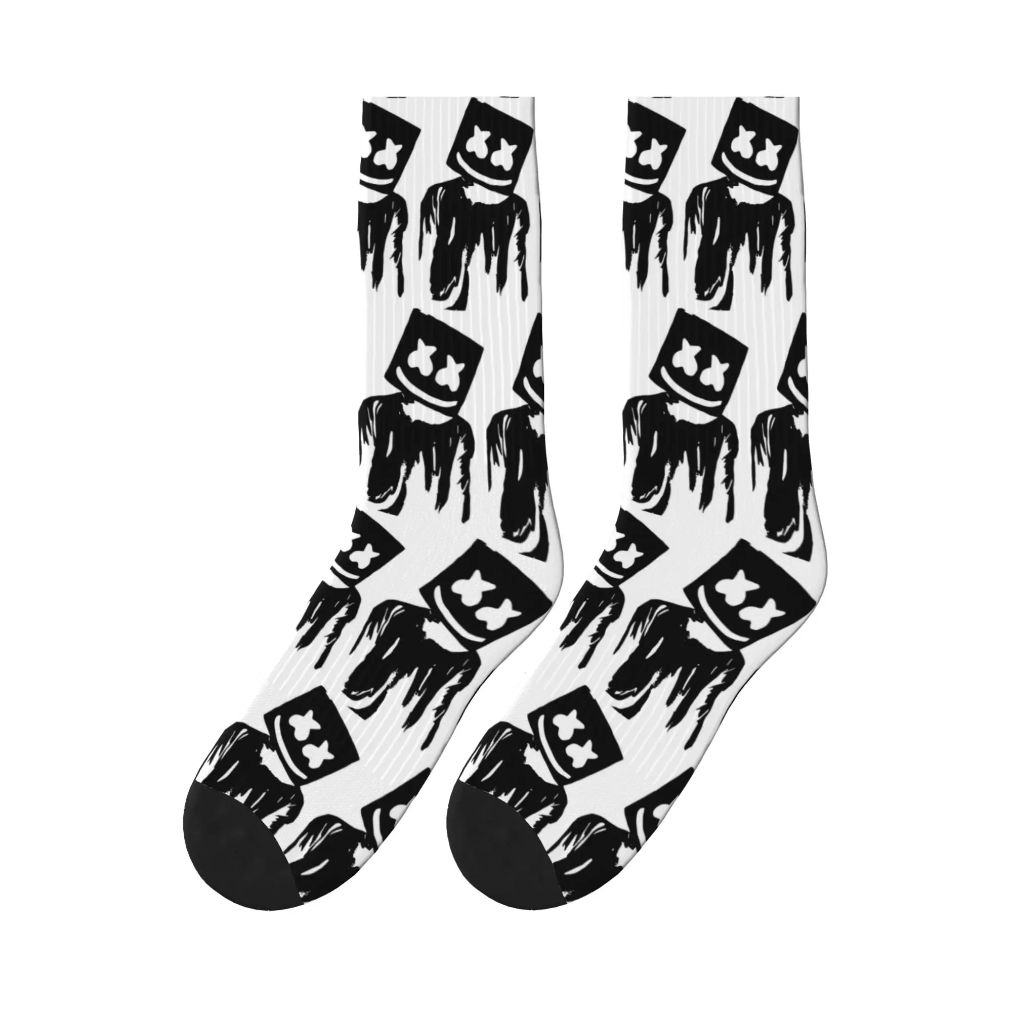 

Marshmello - DJ Sports Socks Sweat Absorbing Stockings All Season Long Socks for Man's Woman's Christmas Gifts