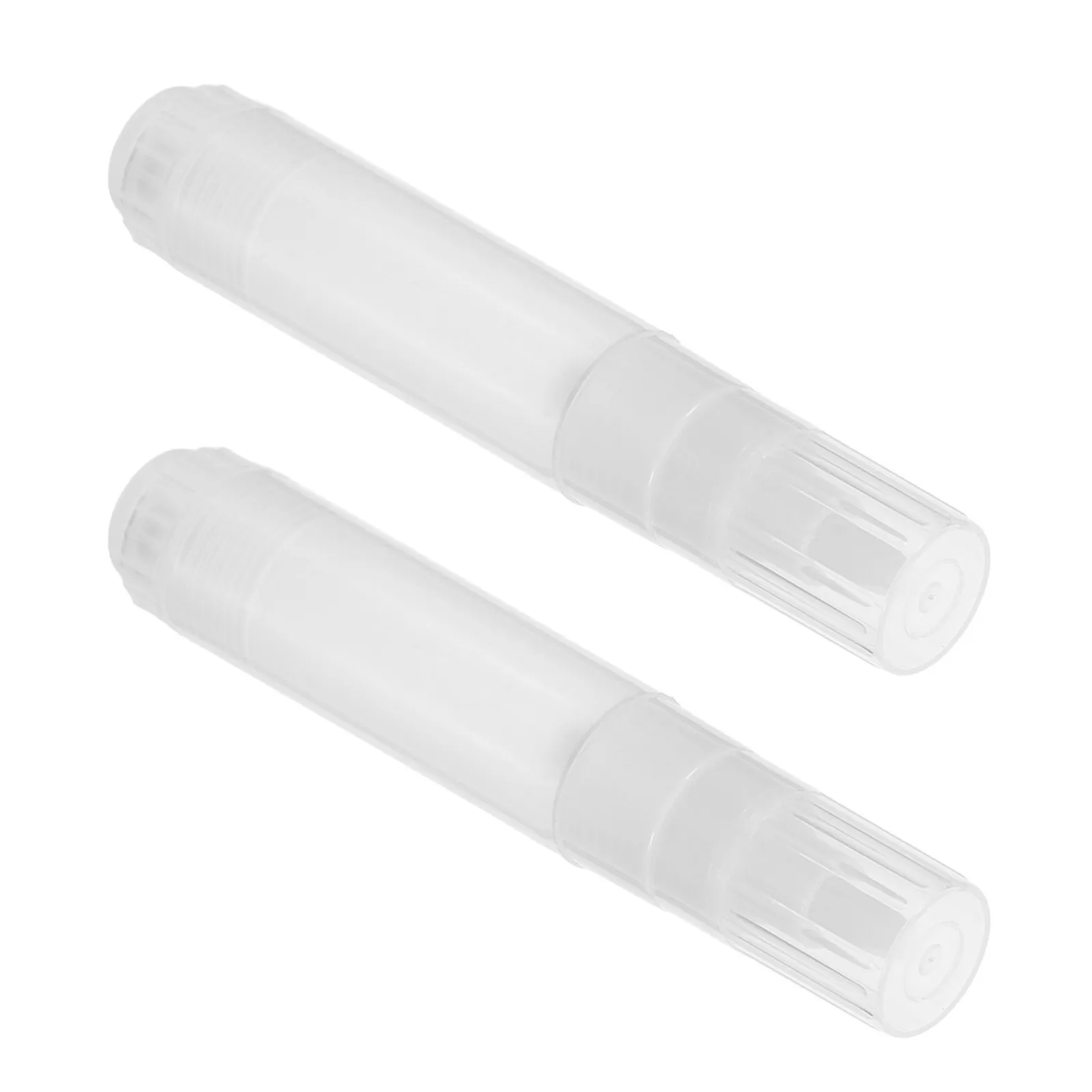 

2Pcs Refillable Empty Paint Pens Flat Tip 8Mm for Wood Metal Plastic Outdoor Graffiti DIY Repair Refillable