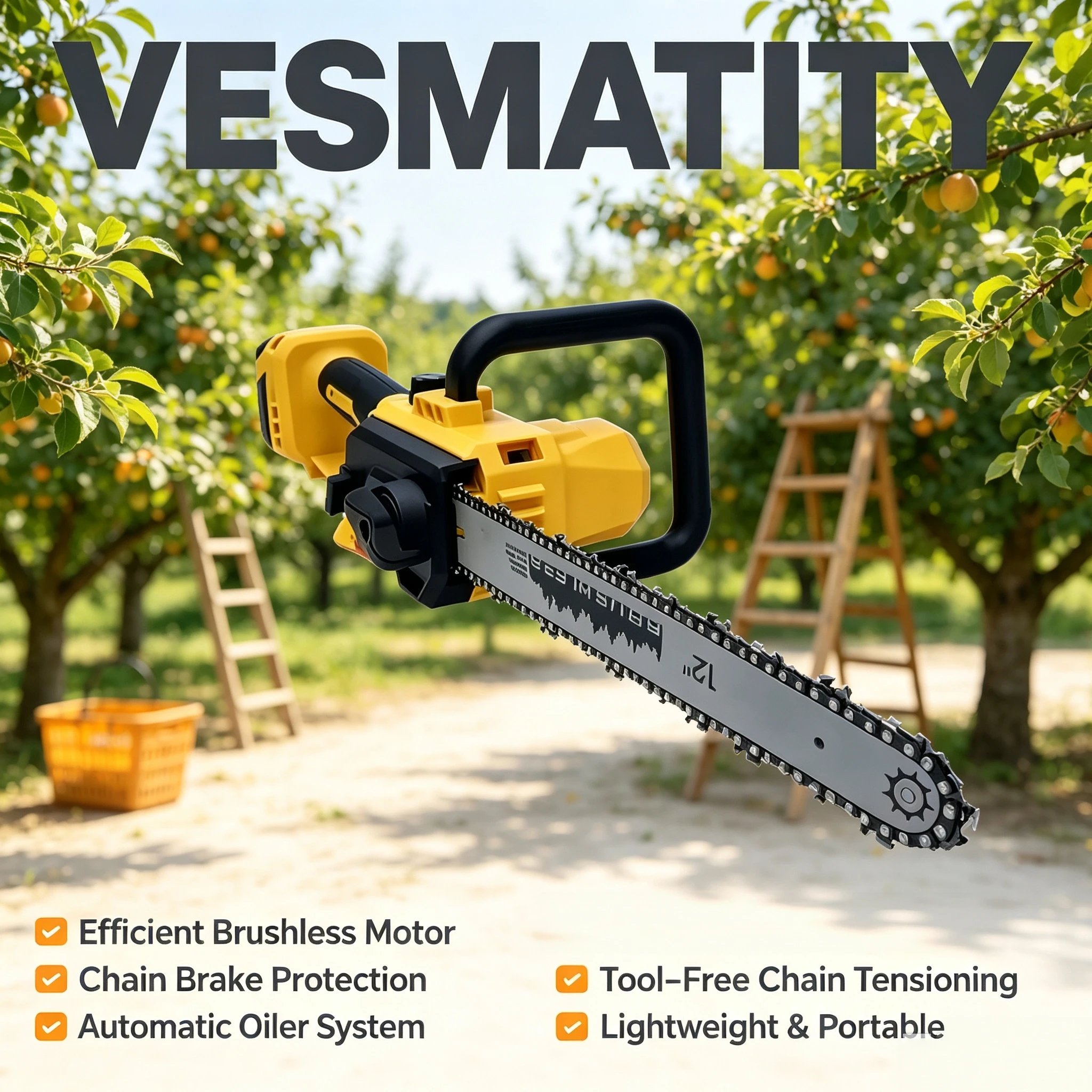 Cordless Chainsaw Automatic Oiler Tree Cutting Logging Electric Saw Tool For Dewalt Battery Pro Max Plus HD