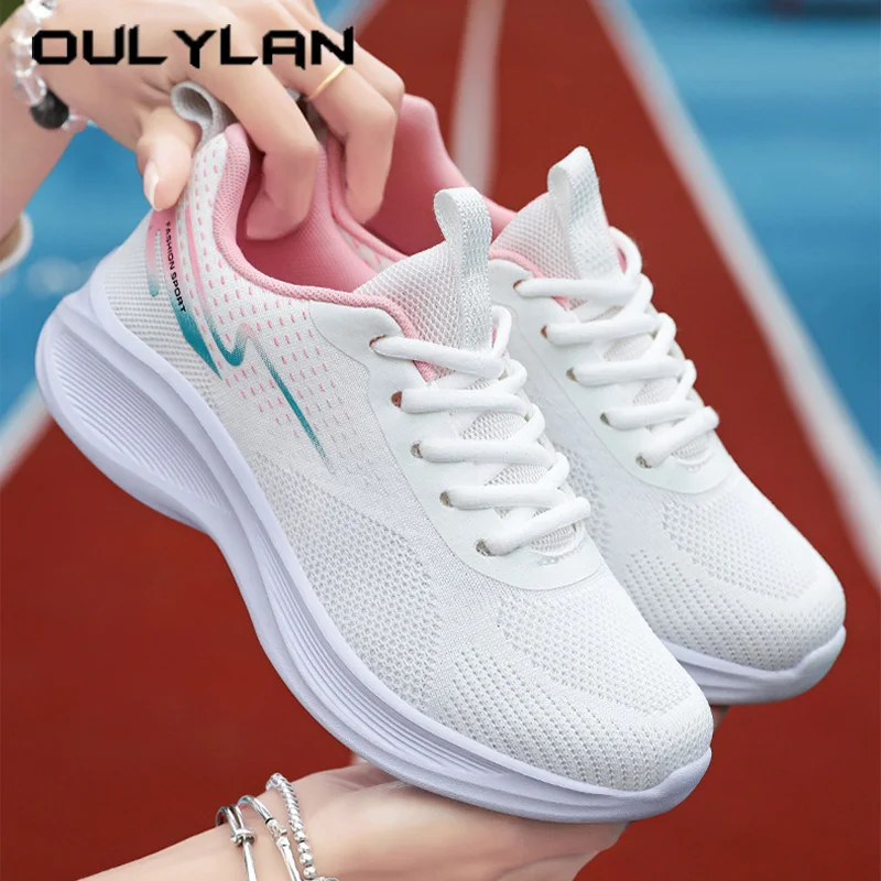 

Oulylan Fashion Women Soft Bottom Sneakers Ladies Lightweight Comfortable Sports Footwear Summer Popular Casual Running Shoes