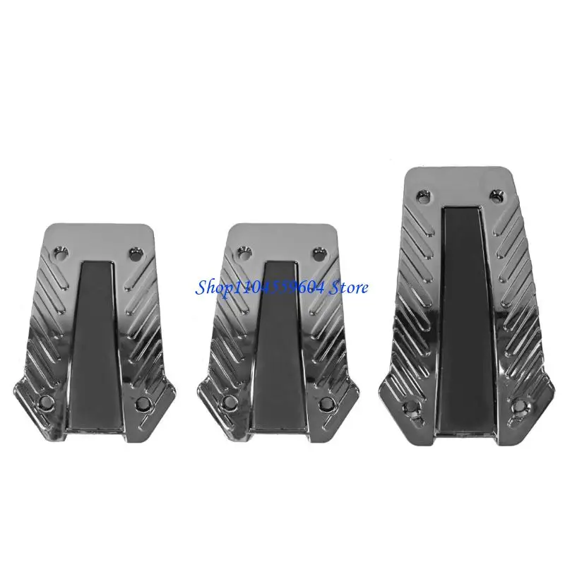 

12QM 3pcs Car Brake Clutch Accelerator Pedal Set for Most Car SUVs Manual Transmission Throttle Clutch Pedal Auto Accessories