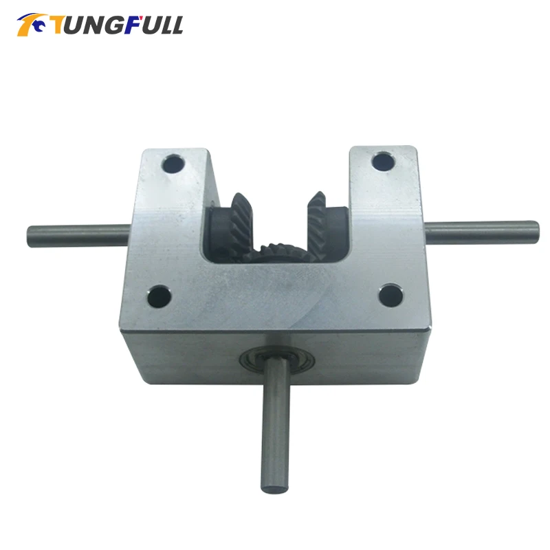 

Differential Assembly Gearbox 90 Degree 1:1 Spiral Bevel Gear 6/8/10mm Coaxial Small Corner Device Spiral Bevel Gearbox