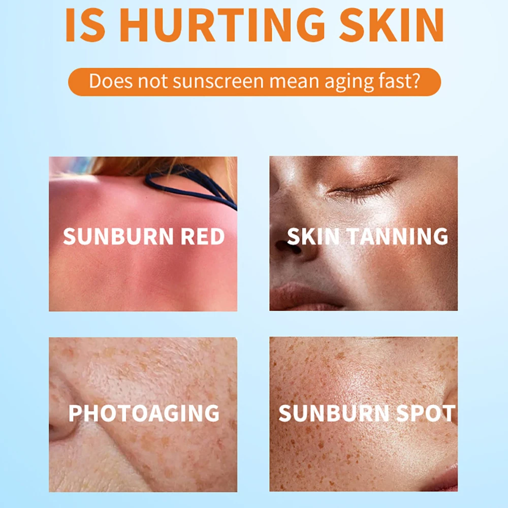 OSUFI Whitening Sunscreen Face Care Lotion Oil Control Sunscreen SPF50 Moisturizing Face Concealer BB Cream Base Makeup Skincare