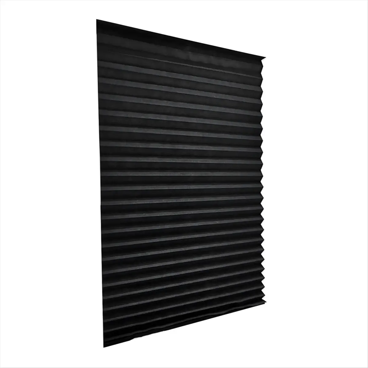 AT16 Cordless Blackout Pleated Fabric Shade Window Shades Blinds Darkening Temporary Light Filtering Pleated Paper Shade 2pcs