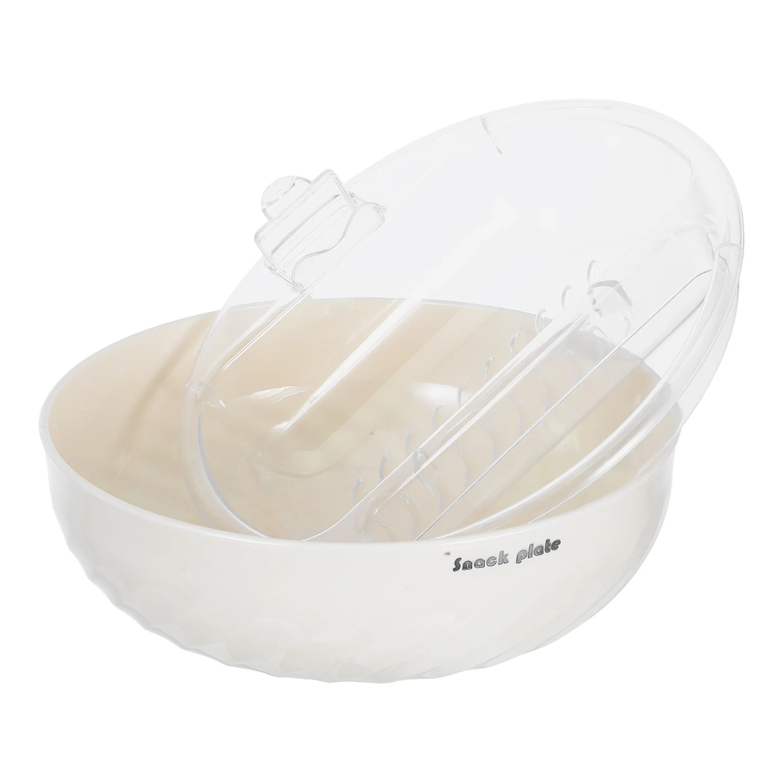 

Double Layer Fruit Bowl Nut Candy Serving Dish Phone Holder Space Saving Kitchen Organizer Detachable PET Container Snacks