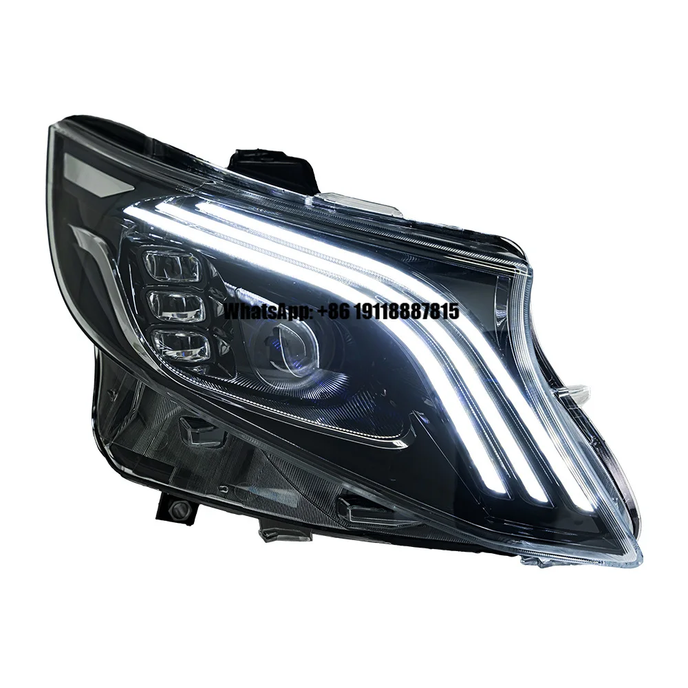 

Head Lamp for Benz Vito W447 LED Headlight 2015-2019 Headlights Vito V260 DRL Turn Signal High Beam Angel Eye Projector Lens