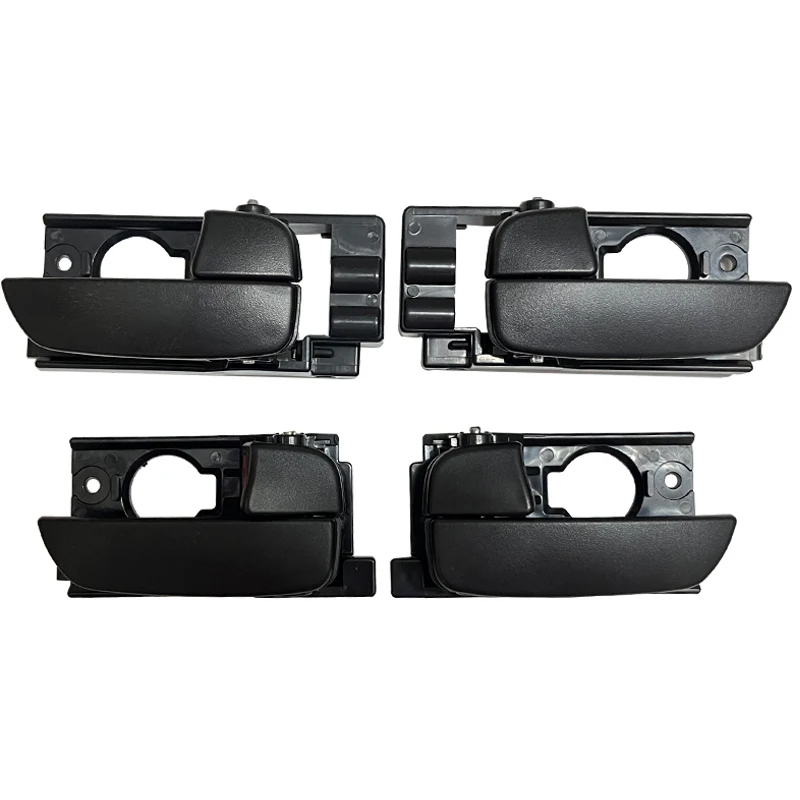 Black 4Pcs Car Interior Door Handle Front Rear Door Handle Replacement for Hyundai Accent 2006 2007 2008 2009 2010 2011