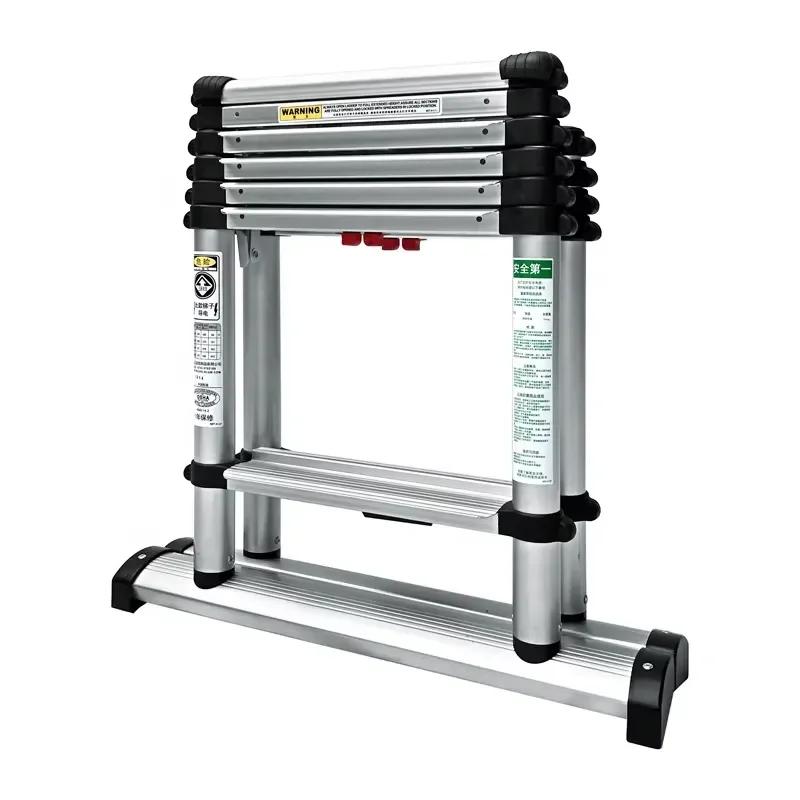 Aluminum Alloy Single-Sided Ladder 2 Meters Straight Ladder Folding Ladder