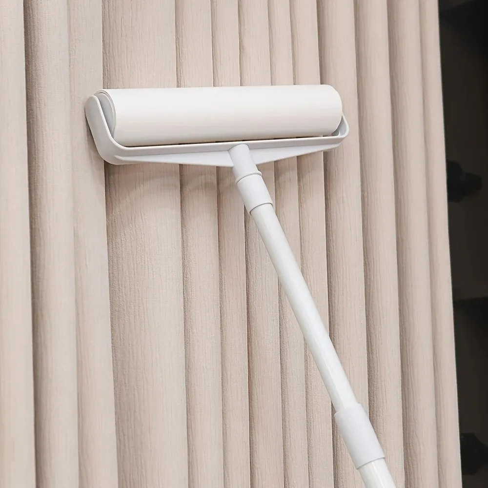 Long Handled Cotton Roller, Sofa Carpet Cleaner, Large Adhesive Tear Off Brush, Pet Hair Removal Roller，Lint Roller view 2