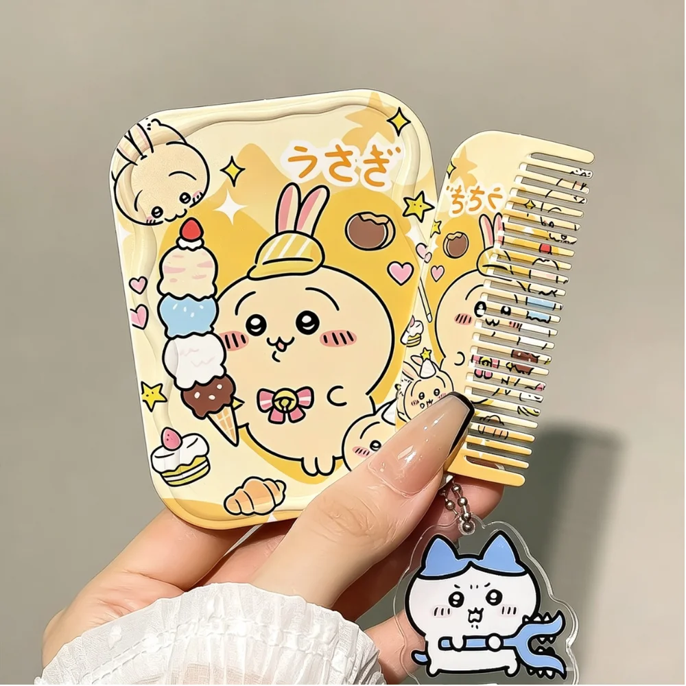 Chiikawa Mirror Comb Portable - огляд і ціна Travel Accessories Needed