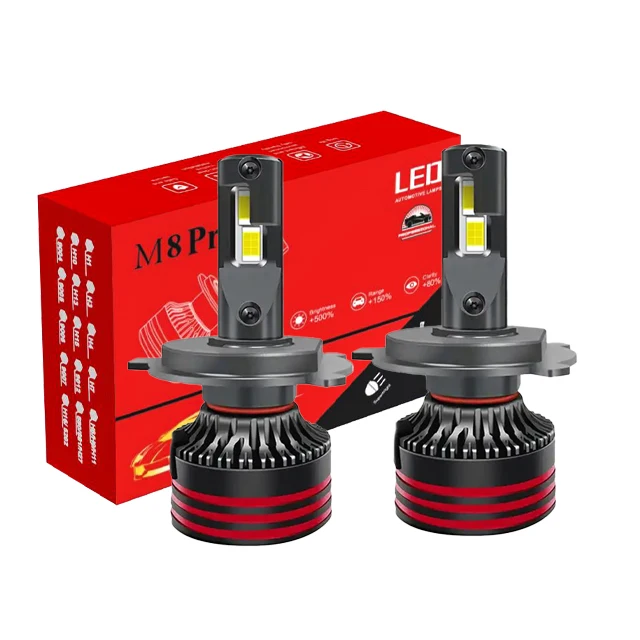 

M8 PRO 150W 12000LM LED Headlight Bulb High Low Beam LED Car Headlights Auto Lighting System H4 H7 H1 H3 H11 9005 9006