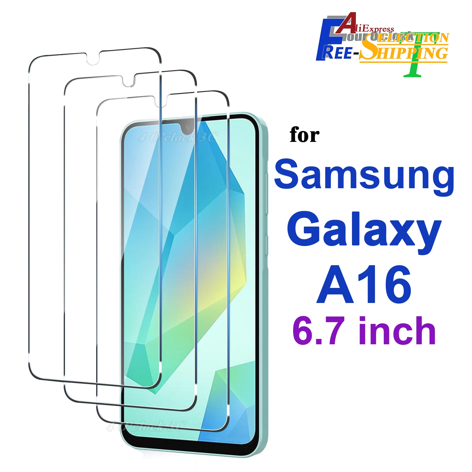 

For Galaxy A16 4G 5G Samsung 6.7 inch Screen Protector Tempered Glass Crystal Mica 9H HD Clear Transparent Anti Scratch