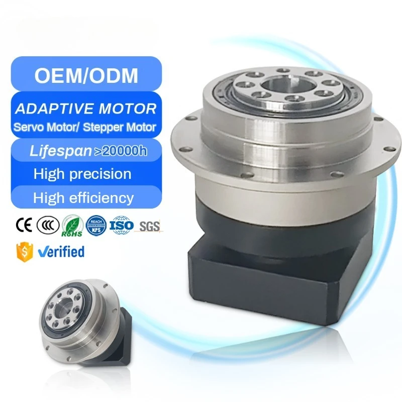 High Precision 64mm Round Flange Helical Gears Speed Reducer Customizable ODM Planetary Gearbox with Box Transmission