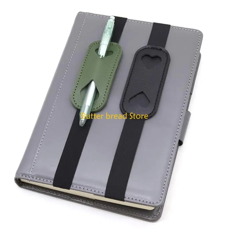 

W89C 5 шт. Регулируемый чехол для ручек с резинкой, многофункциональные кожаные чехлы для ручек