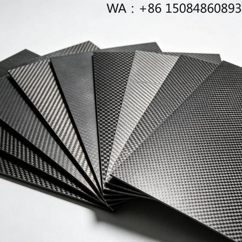 

Premium 3K Plain Twill Carbon Fiber Plate, rigid lightweight composite board, high strength for aerospace, automotive and