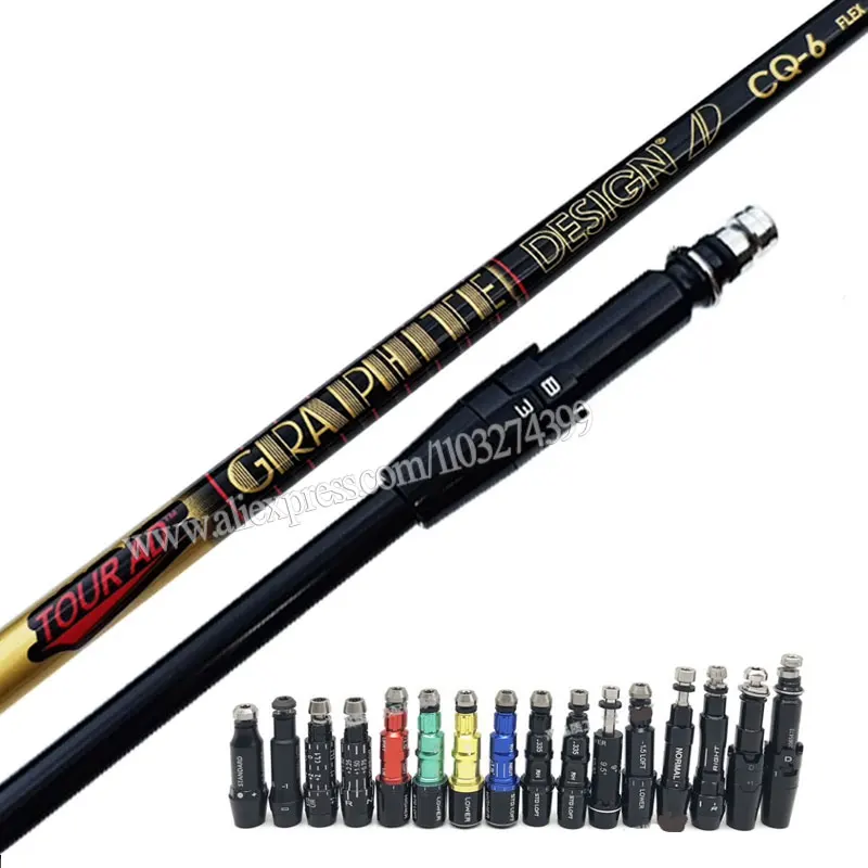 Driver Golf Shaft AD CQ-6 Graphite Shaft Golf  Wood Shaft Series Free Assembly Sleeve R/S Flex Clubs Shft Golf Accessories