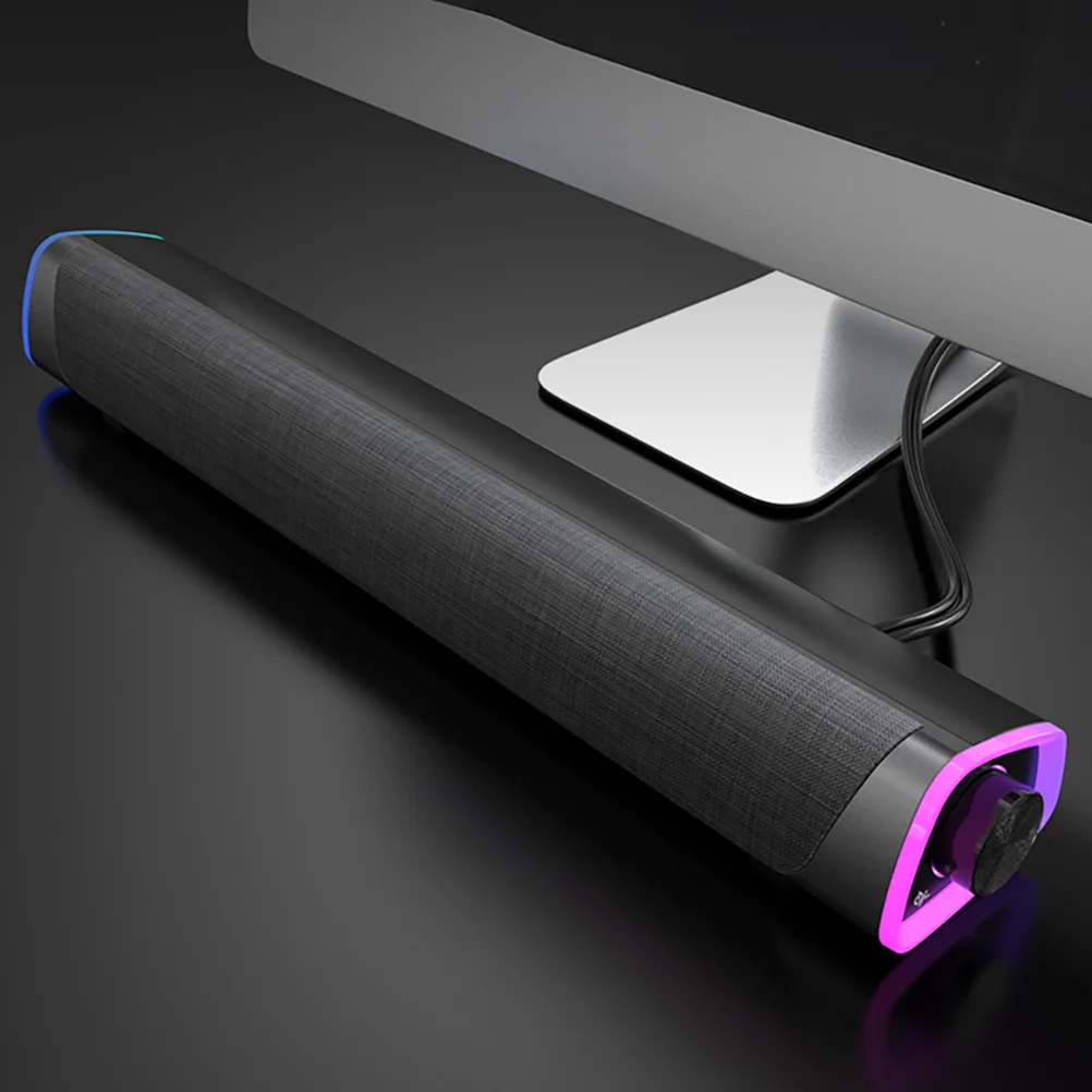 

Dual Speaker Sound Bar Compact Wireless Audio Speaker for Home Office Gaming with Powerful Stereo Sound Effect Music Player