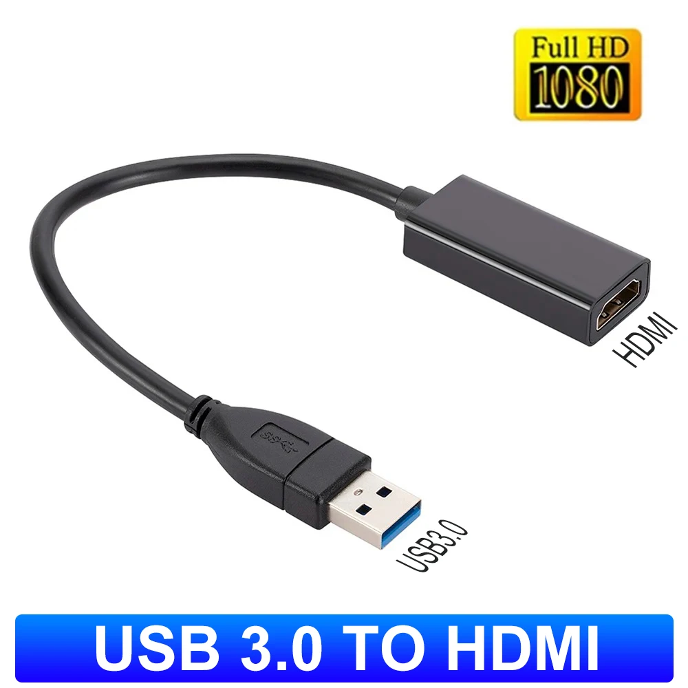 1080P HD USB 3.0 to HDMI-Compatible USB Converter Multi Display Graphic Video Adapter for PC Laptop Projector HDMI Adapter