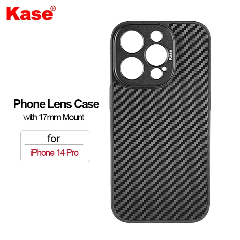 Kase Phone Lens Case Holder with 17mm Thread Mount for iPhone 13 14 15 16 Pro Max and M17 External Phone Lens