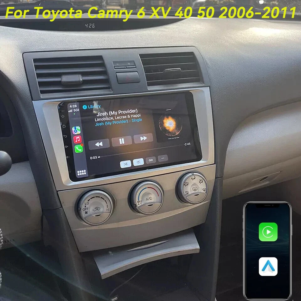 

Android 16 For Toyota Camry 6 XV 40 50 2006-2011 Car Radio Multimedia Video Player CarPlay Auto GPS Navigation Stereo Head Unit